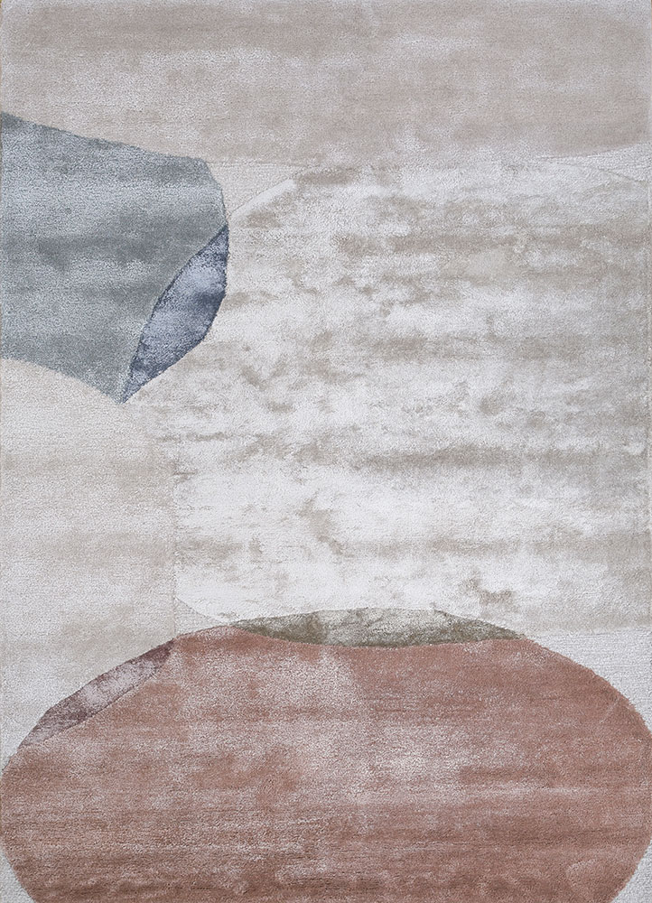 confetti ivory wool and viscose hand tufted Rug - HeadShot