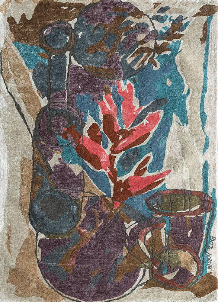 reminiscence multi wool and viscose hand tufted Rug - HeadShot