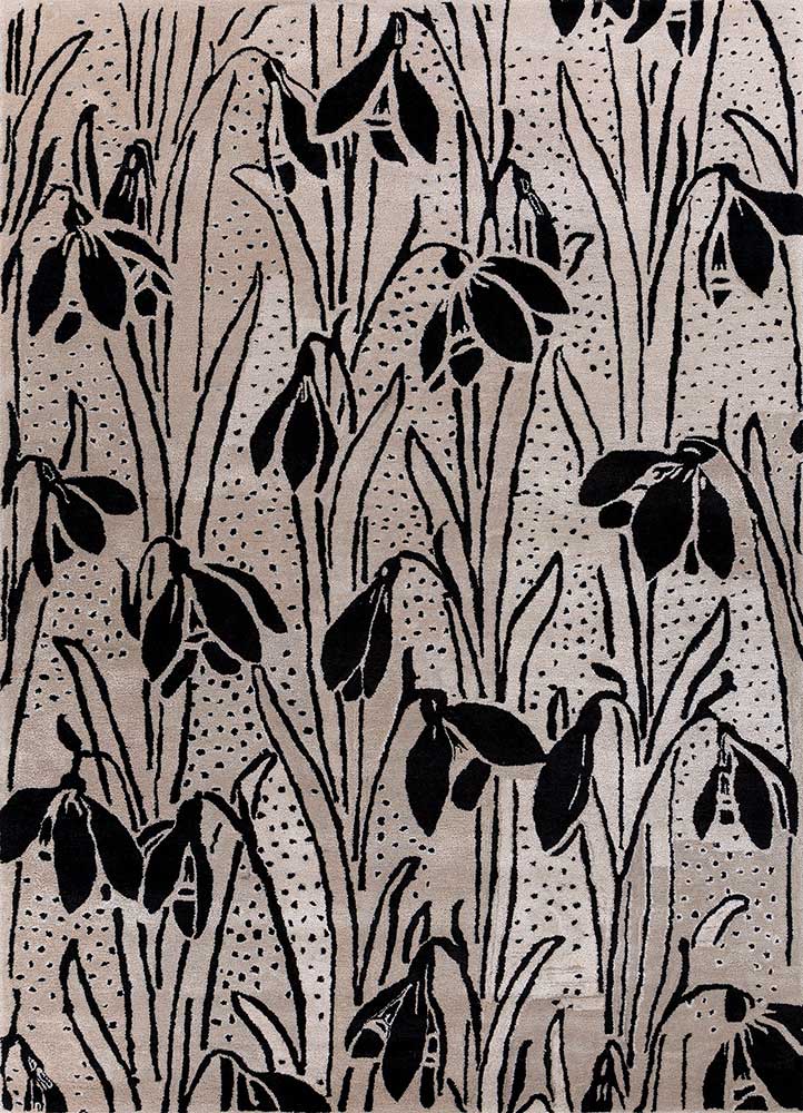 hacienda ivory wool and viscose hand tufted Rug - HeadShot