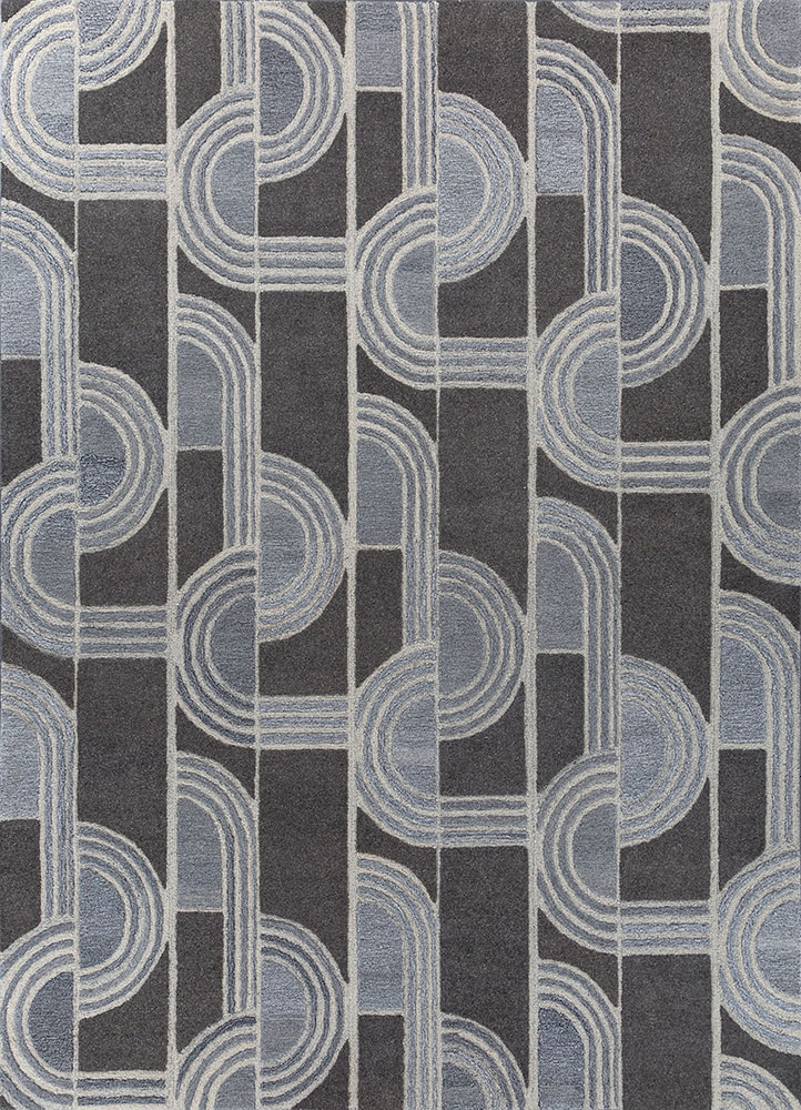 pathways ivory wool and viscose hand tufted Rug - HeadShot