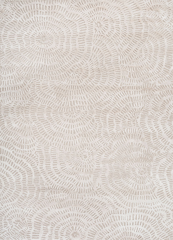 aurelia ivory wool and viscose hand tufted Rug - HeadShot
