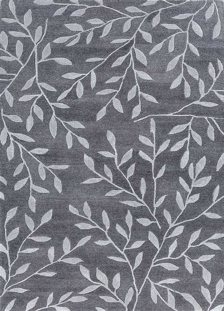 aurelia blue wool and viscose hand tufted Rug - HeadShot