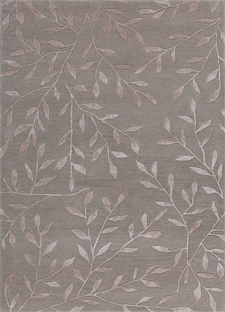 aurelia grey and black wool and viscose hand tufted Rug - HeadShot