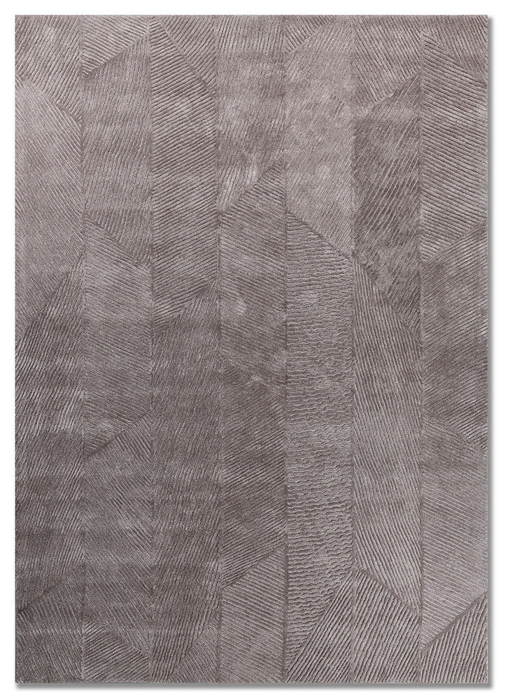 aurelia grey and black wool and viscose hand tufted Rug - HeadShot