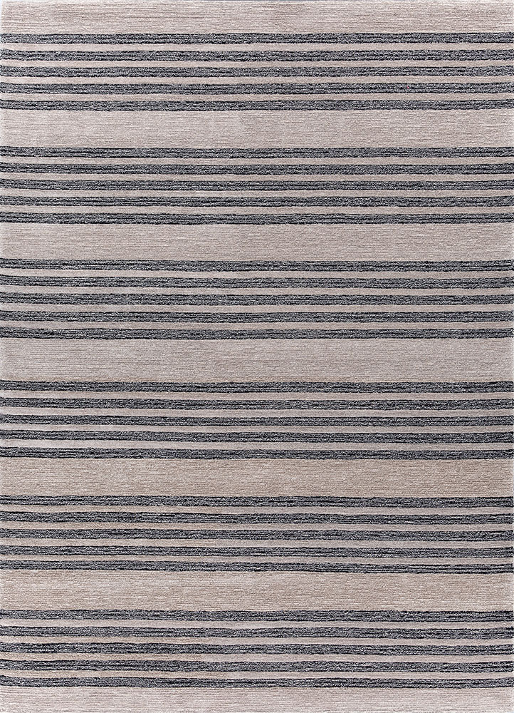 pathways ivory wool and viscose hand tufted Rug - HeadShot