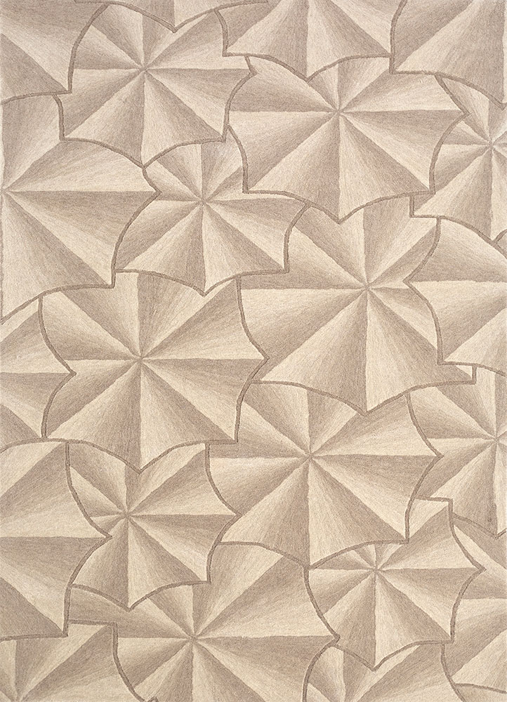 chroma gold wool hand tufted Rug - HeadShot