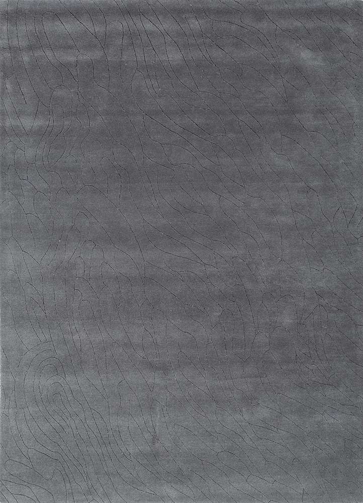 cera blue wool hand tufted Rug - HeadShot