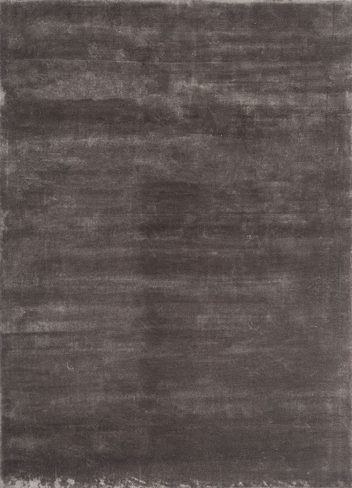 cera grey and black viscose hand tufted Rug - HeadShot