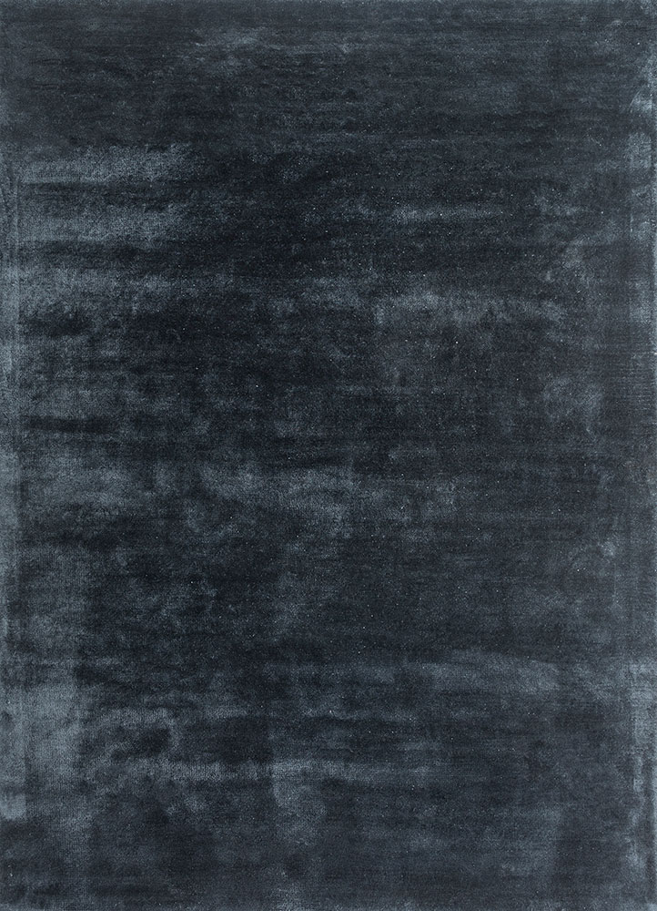 cera blue viscose hand tufted Rug - HeadShot