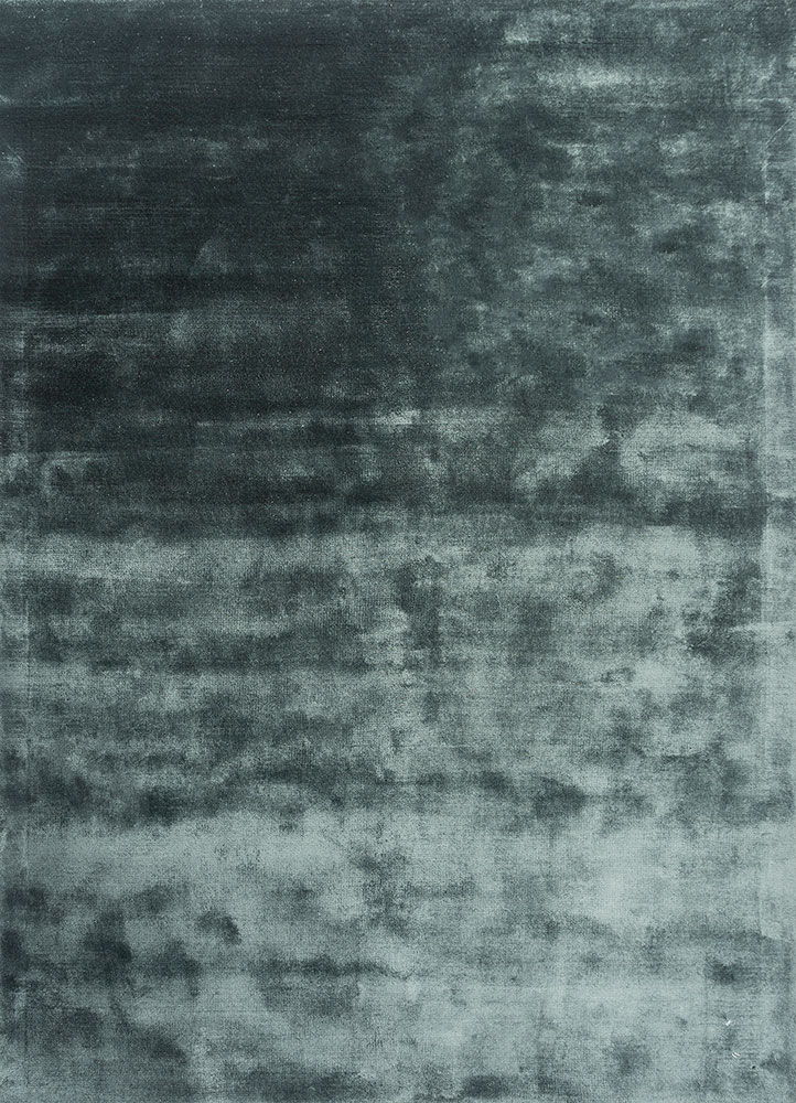 cera blue viscose hand tufted Rug - HeadShot