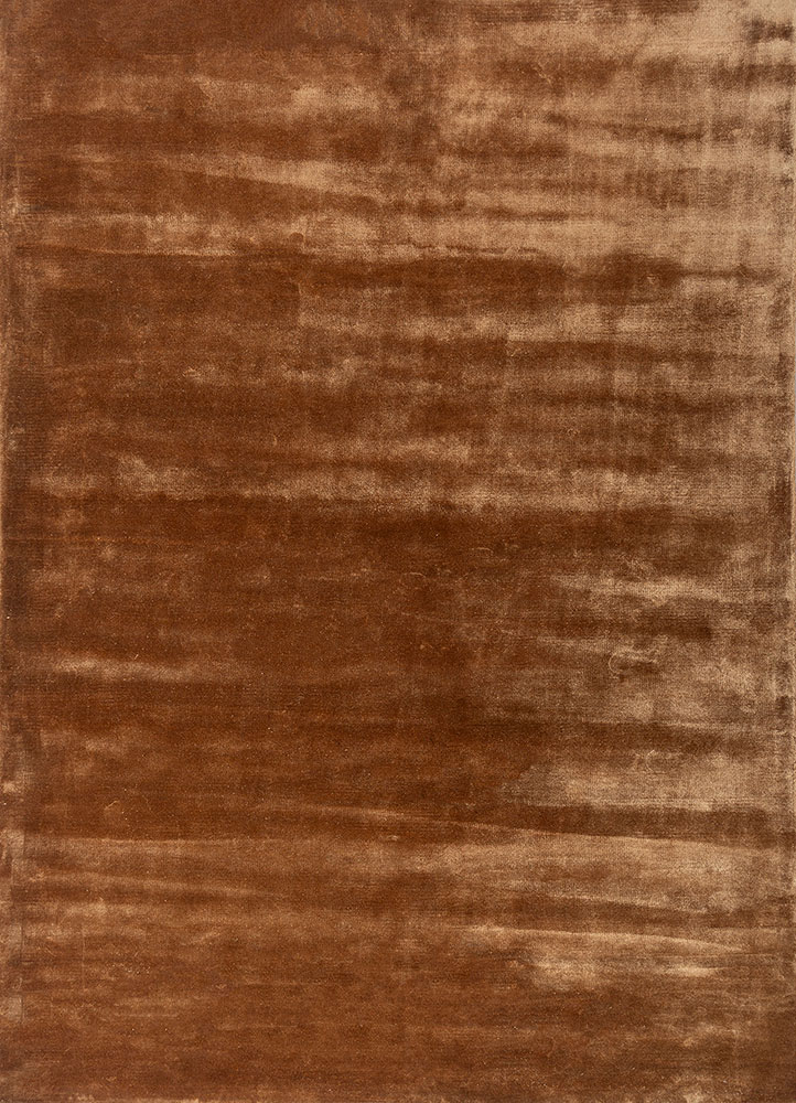 cera red and orange viscose hand tufted Rug - HeadShot