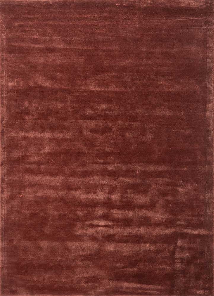 cera red and orange viscose hand tufted Rug - HeadShot