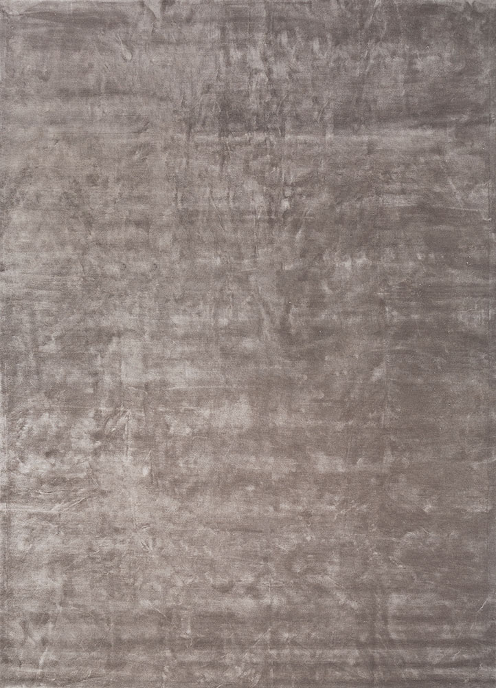 cera grey and black viscose hand tufted Rug - HeadShot
