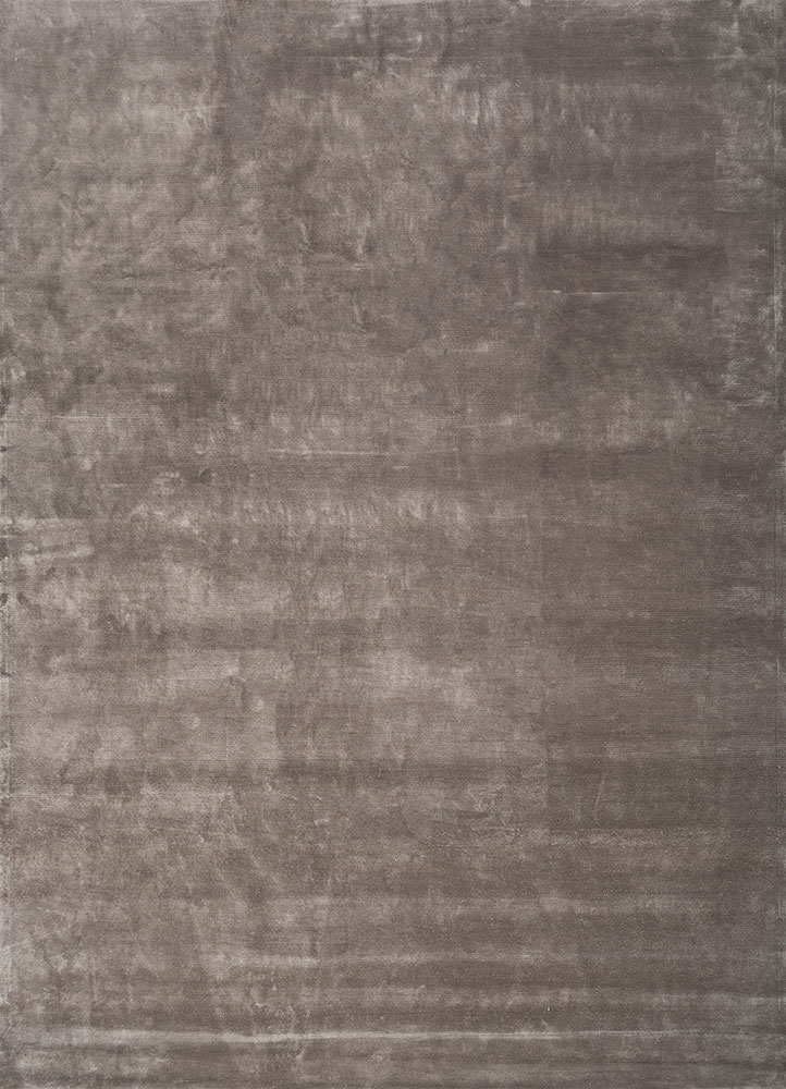 cera grey and black viscose hand tufted Rug - HeadShot