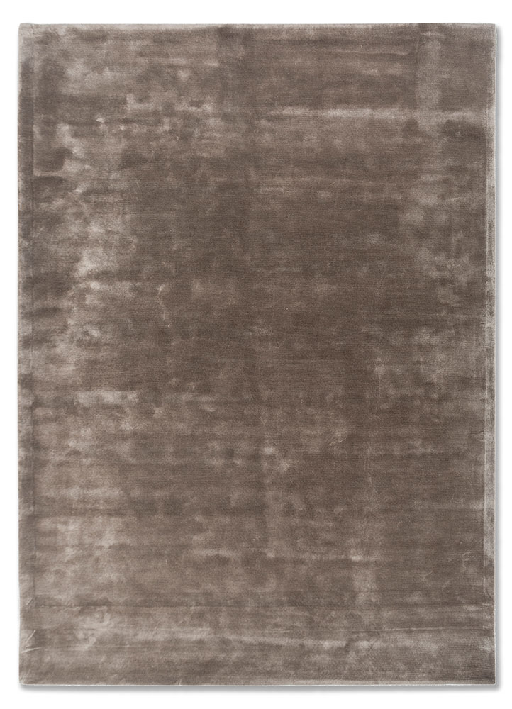 cera grey and black viscose hand tufted Rug - HeadShot