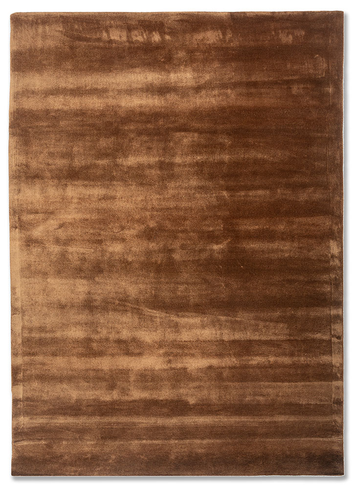 cera red and orange viscose hand tufted Rug - HeadShot