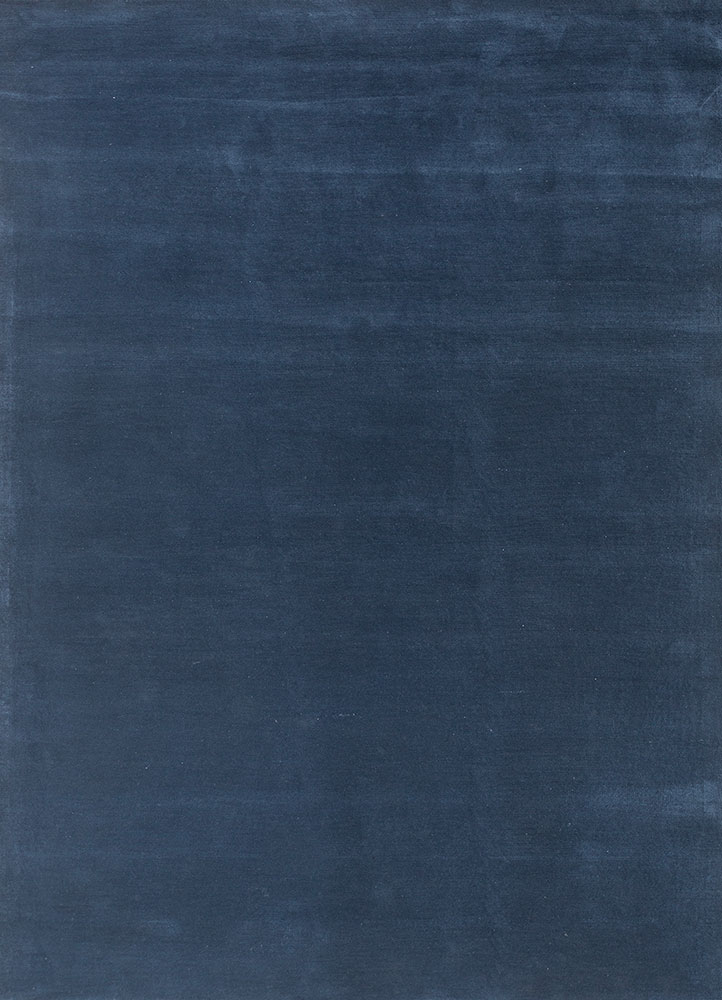 cera blue wool hand tufted Rug - HeadShot