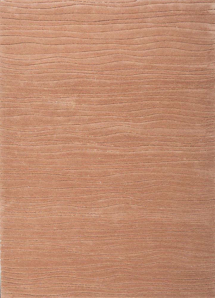cera red and orange wool hand tufted Rug - HeadShot
