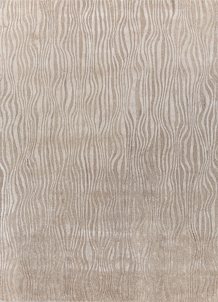 wild wanderlust ivory wool and viscose hand tufted Rug - HeadShot