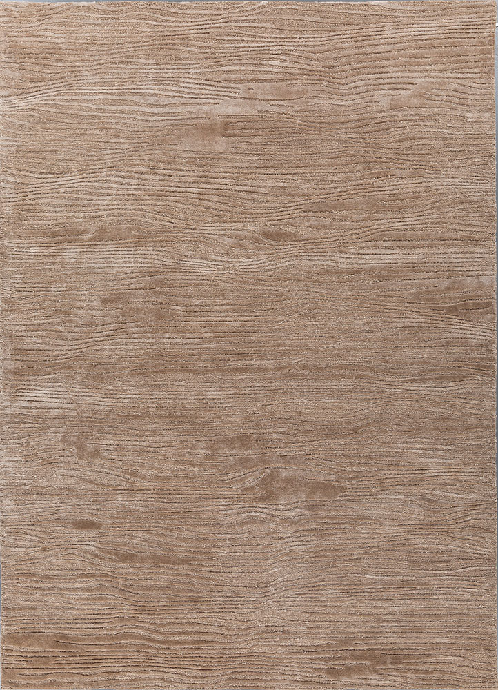 wild wanderlust beige and brown wool and viscose hand tufted Rug - HeadShot