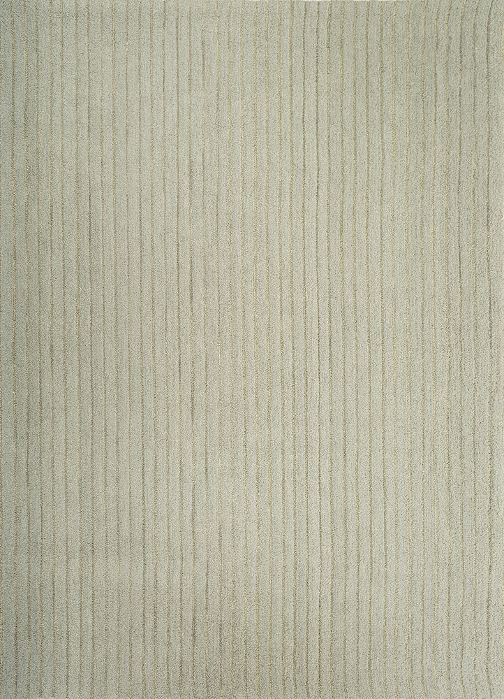 cera blue wool and viscose hand tufted Rug - HeadShot