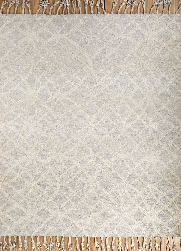 contour grey and black wool hand tufted Rug - HeadShot