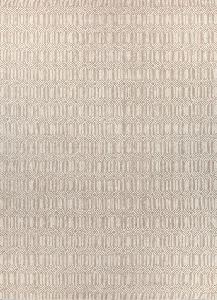 pathways ivory wool hand tufted Rug - HeadShot
