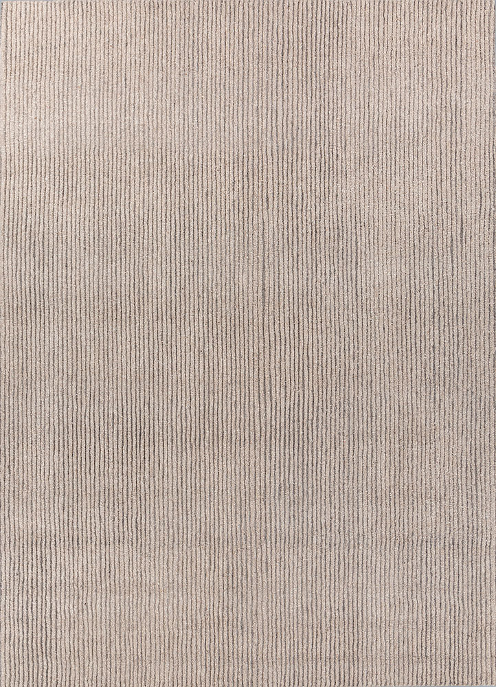 pathways beige and brown wool hand tufted Rug - HeadShot