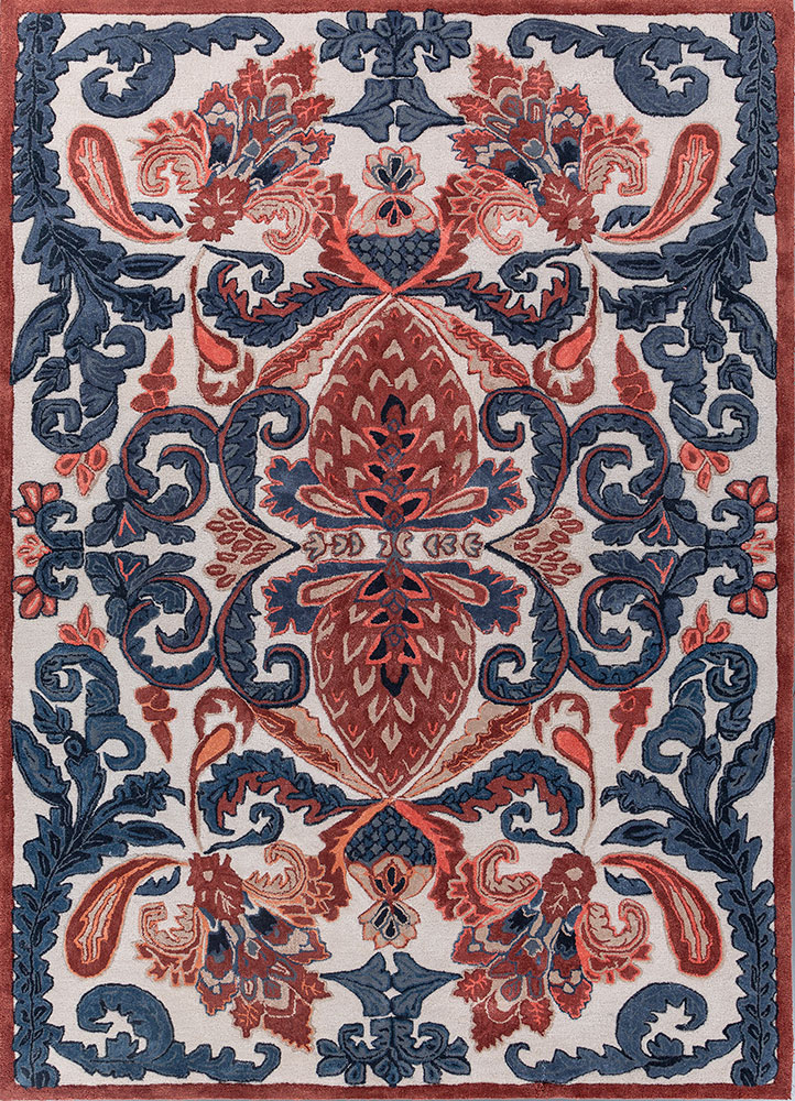 bodhi ivory wool and viscose hand tufted Rug - HeadShot