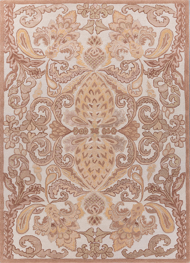 bodhi ivory wool and viscose hand tufted Rug - HeadShot