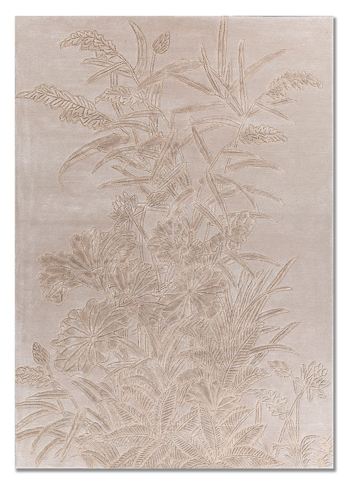 aurelia ivory wool and viscose hand tufted Rug - HeadShot