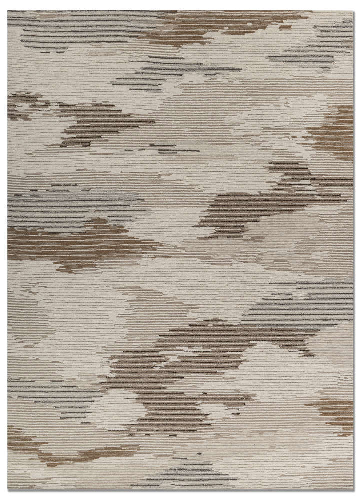 pathways ivory wool hand tufted Rug - HeadShot