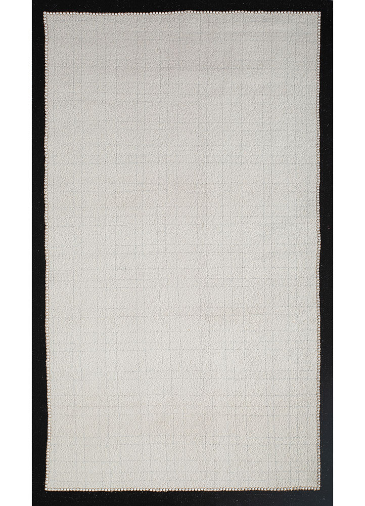 atelier ivory acrylic flat weaves Rug - HeadShot