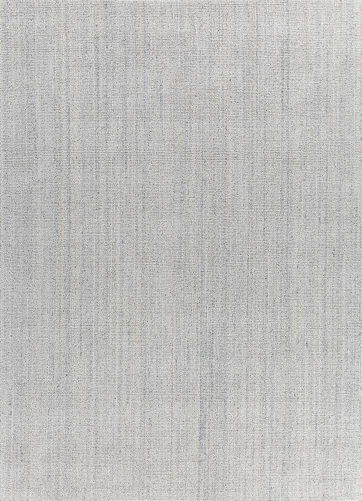 saga grey and black wool hand loom Rug - HeadShot