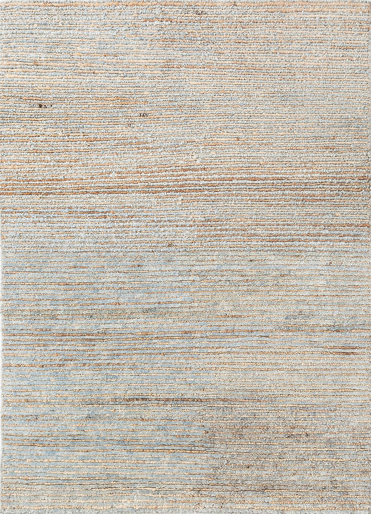 manifest blue afghan wool hand knotted Rug - HeadShot