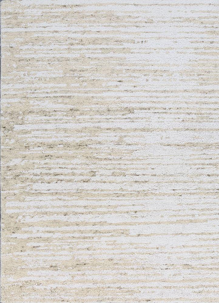 aprezo ivory wool hand knotted Rug - HeadShot