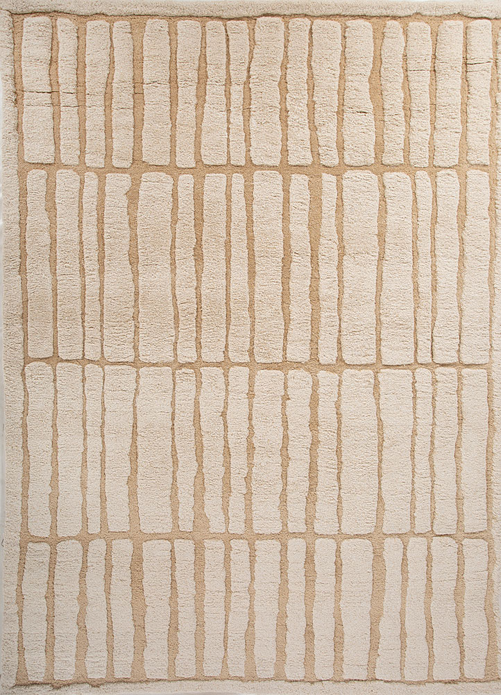 zuri ivory acrylic hand knotted Rug - HeadShot