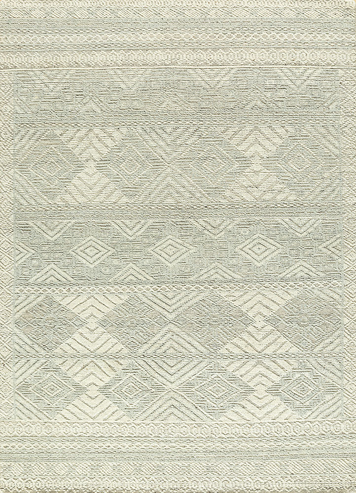 manifest ivory wool hand knotted Rug - HeadShot