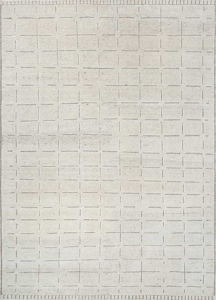 manifest ivory wool hand knotted Rug - HeadShot