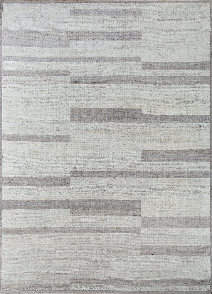 manifest ivory afghan wool hand knotted Rug - HeadShot