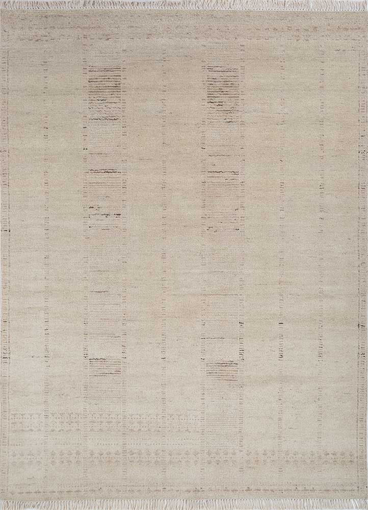 manifest ivory afghan wool hand knotted Rug - HeadShot