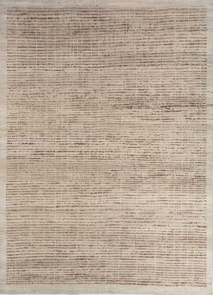 manifest gold afghan wool hand knotted Rug - HeadShot
