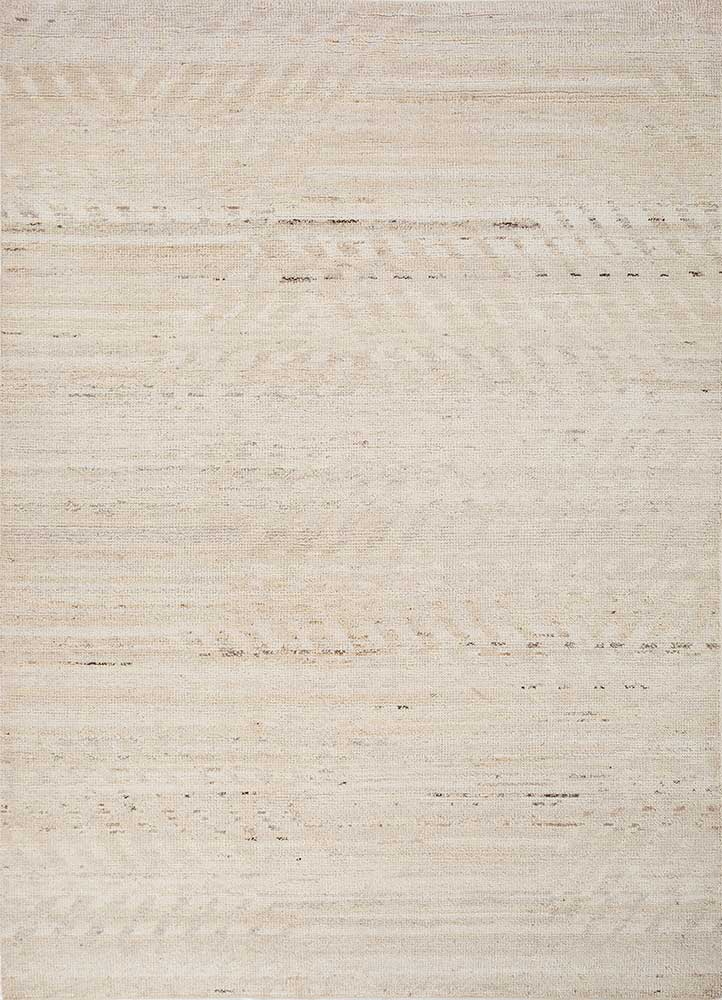 manifest ivory afghan wool hand knotted Rug - HeadShot