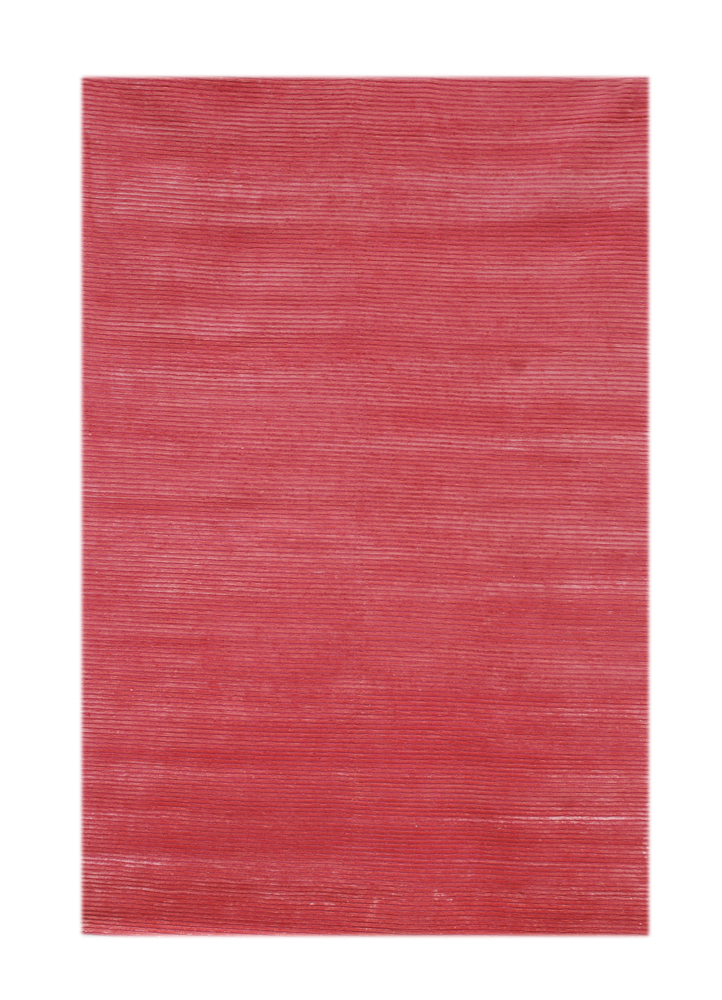 kairos red and orange wool and viscose hand knotted Rug - HeadShot