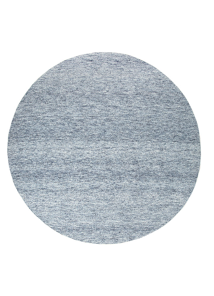 pathways blue wool hand tufted Rug - HeadShot