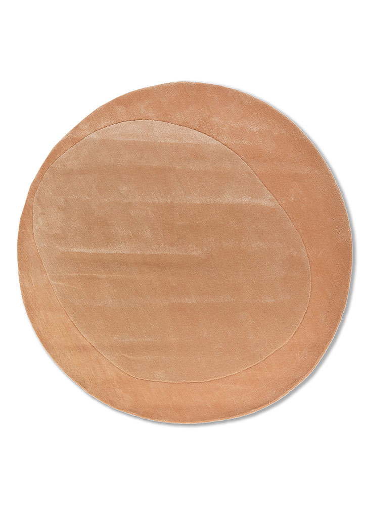cera gold wool and viscose hand tufted Rug - HeadShot