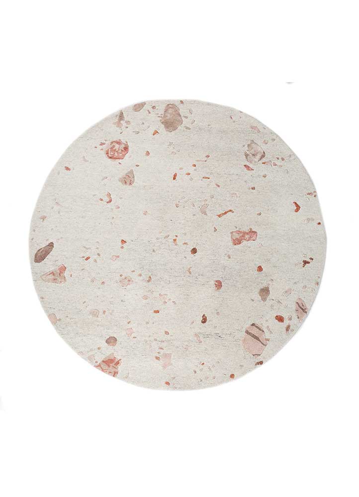 confetti ivory wool and viscose hand tufted Rug - HeadShot