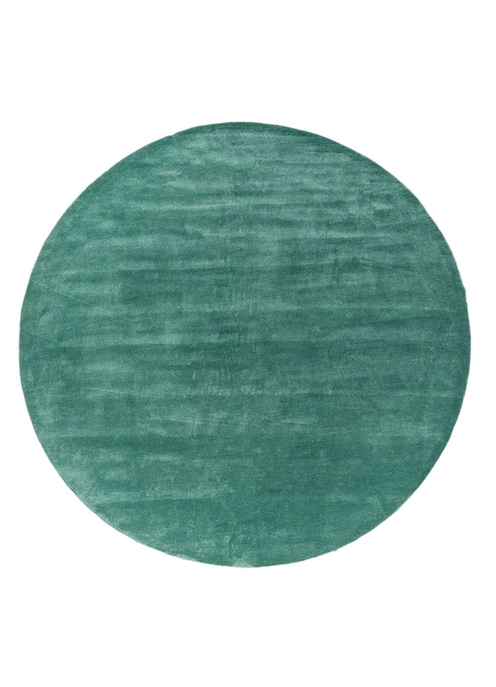 cera green viscose hand tufted Rug - HeadShot