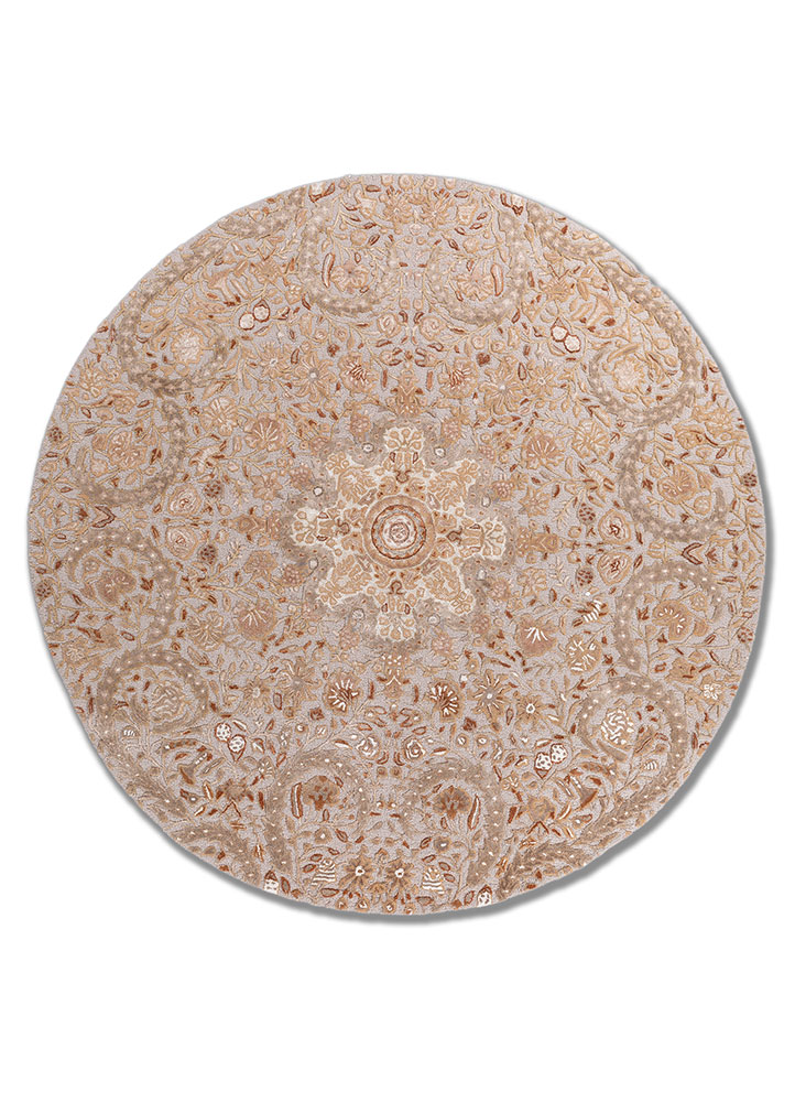 bodhi ivory wool and viscose hand tufted Rug - HeadShot