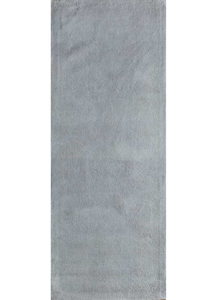 linear grey and black wool hand tufted Rug - HeadShot